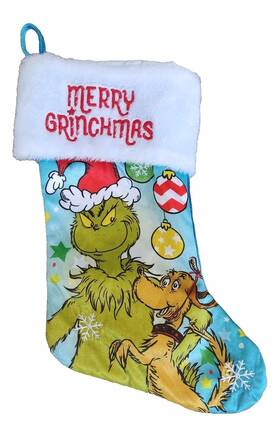 Ruz 193849024747 Dr. Seuss The Grinch Holiday Christmas Merry Grinchmas Stocking Sock