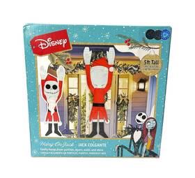 Ruz 193849026666 Nightmare Before Christmas 5ft Hang On Jack Santa Indoor Gutter House Decoration