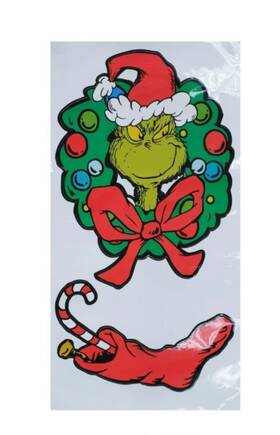 Ruz 193849050708 Dr Seussft The Grinch Who Stole Christmas Door Or Wall Decoration Sticker