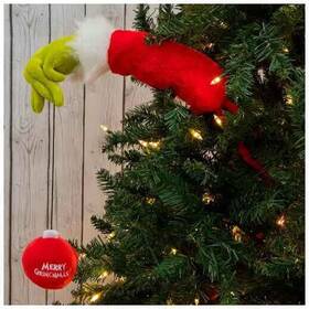 Ruz 193849065856 Grinch Stole Christmas Green Arm Tree Ornament Hugger Prop Hand Stick Out