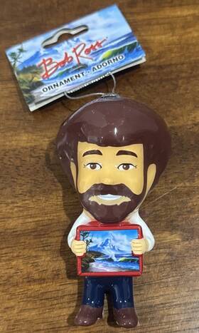Ruz 193849078344 Bob Ross Christmas Ornament 4.5 Inch By Shatterproof New With Tag