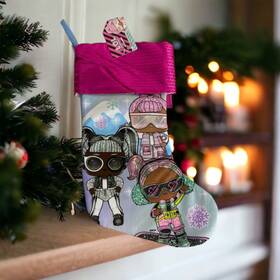 Ruz 430001823757 Lol Surprise Christmas Holiday Stocking All Star Sports Series Pink Sequin New