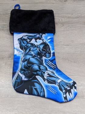 Ruz 875598131449 Marvel Avengers Black Panther Christmas Holiday Stocking Amazing Hero Wakanda