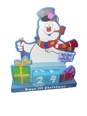Hl9196910 Ruz Frosty The Snowman Countdown To Christmas Perpetual Calendar Wooden Blocks