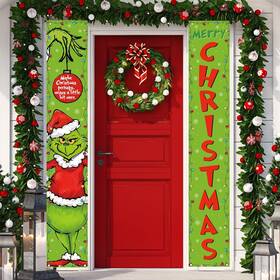 Rvsticty 025128504407 Christmas Decorations Merry Welcome Sign Winter New Year Xmas Party