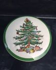 S3324-f Spode Vtg Christmas Tree Round Covered Candy Dish Trinket Box