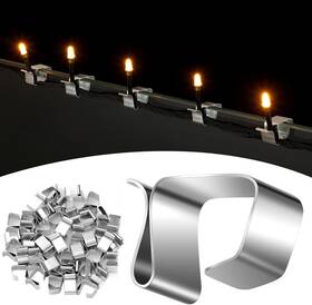 Ig-sadnyy-791 Sadnyy Christmas Lights Gutter Hooks Galvanized Holiday 14 X 11 Mm Silver