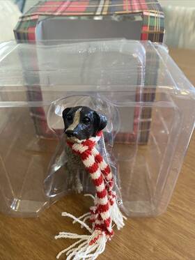 Sandicast 746314015629 German Short-haired Pointer With Scarf Christmas Ornament Box