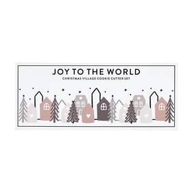 N6133 Santa Barbara Design Studio Gift Set Cookie 4-pieces Christmas Village