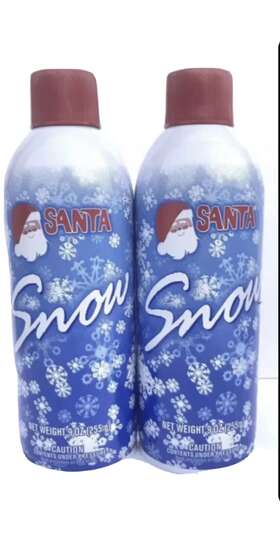 Santa Snow 010228949760 Get Snowy With 2x 9oz Christmas Flocking Spray - Fast Shipping