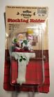 4660 Santa Stocking Hanger Holder North Pole Toys Christmas Fireplace Vintage Plastic