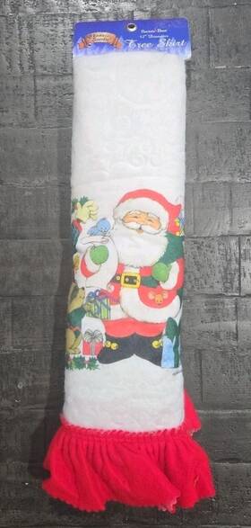 0203004 Santas Best Classic Santa Tree Skirt Vintage Christmas Decor 42 Inch Diameter