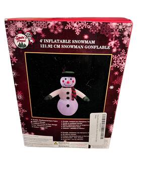 Santas Forest 605393903336 Santa S 4ft Frosty The Snowman Inflatable Christmas Yard Decoration