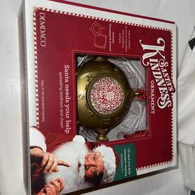 Santas Kindness 638713672759 Interactive Qr Code Christmas Ornament Includes Writing Journal