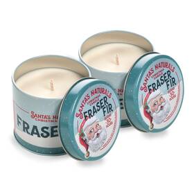 Santas Naturals 856930006861 Fraser Fir Christmas Candles For Holidays And Gifts Fresh Cut