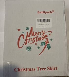Sattiyrch 614324256427 Faux Fur Christmas Tree Skirt 36 Inch White Xmas Decorations For 6ft