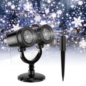 Ht-ty-13 Satxtrem 2024 Upgraded Dualhead Christmas Snowflake Projector Light Outdoorip65 Waterproo
