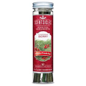 01842-001 Scentsicles Christmas Berry Scented Ornaments With Hooks - 1 Bottle