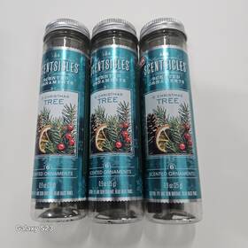 Scentsicles 846396016313 3 Pack O Christmas Tree Fresh Cut Scented Ornament Sticks Lot Hooks