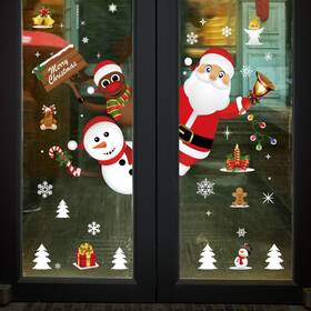 Hd91 Scoteep Large Christmas Window Clings Decorations Snowflake Stickers 15 S