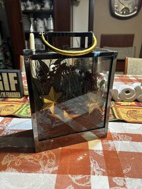 Scott Living 400491363682 Property Brothers Led Lantern Christmas Holiday Table Decor