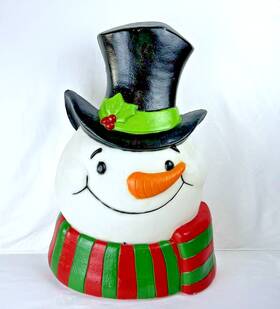 Mr127240 Seasonal Visions Snowman Blowmold With Sound And Lights Christmas Decoration