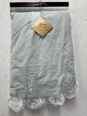 38256 Seasons Designs Design 56 Inch Seashell Theme Christmas Tree Skirt Sea Green Coastal Beach