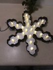 See Pics Sylvania Led Metal Christmas Snowflake Light Fixture New