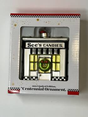 Sees Candy 737666073375 Candies 100 Years Centennial 2021 Limited Edition Christmas Tree Ornament
