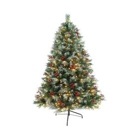 Jt-dc300v0300-d Sennoul Prelit Christmas Tree With Lights 7.5ft - Premium Artificial