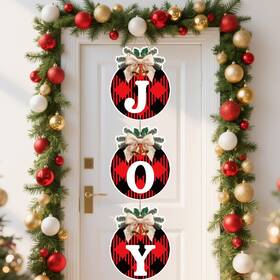 Sd-gs-25011111 Serpizepaty Buffalo Plaid Christmas Wreaths For Front Door Colorful