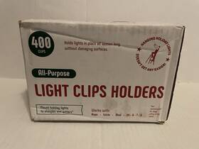 Sewanta 717969092808 All-purpose Holiday Light Clips Holders Christmas Outdoor- Usa 400 Pcs