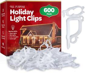 Sewanta 717969092860 All-purpose Holiday Light Clips Set Of 600 Christmas Outdoor L