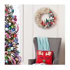 Sfu18xowr004b Members Mark Shatterproof Ornament Tinsel White Wreath For 078742440019