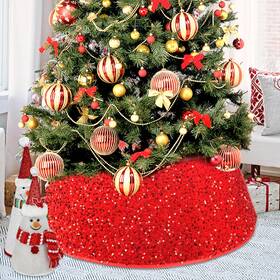 Sheng Hong 748327182381 26 Inch Christmas Tree Collar Xmas Ring Decorations For Party