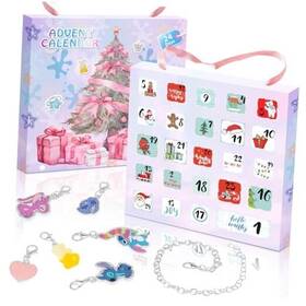 Ad009 Shezhen Dabosi Industrial Co. Ltd Advent Calendar 2025 Christmas 24 Days Countdown Diy Jewelry Purple
