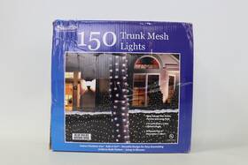 Sienna 047275577172 2 X 8 Blue Mini Christmas Net Style Tree Trunk Wrap Lights - Brown Wire
