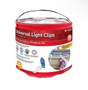 Simple Living Solutions 854790005260 Universal Light Clips 150 Pack Professional Straight Look -christmas