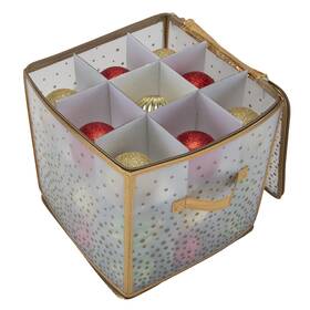T27-count Simplify 9001-gold Ornament Organizer Gold Holds 27 Ornaments Christmas Storage