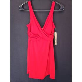 031ed4ef-50 Simply Slim Womens Red One Piece Tummy Control Small Nwt