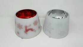 Slatkin & Co 637293109549 And Bath Body Works Christmas Holiday Dancing Lampshade Set Of 2