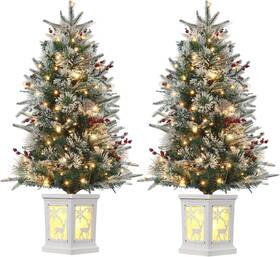 Slekversa 199809830489 3 Ft Pre-lit Christmas Tree Artificial Trees With Lighting Xmas T