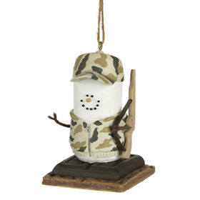 791745 Smores Snowman Hunter In Camo Camouflage Christmas Ornament By Midwest Cbk