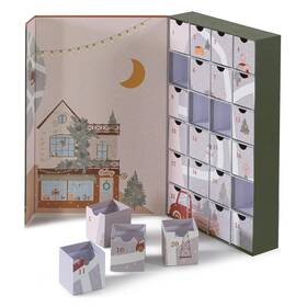 Soul & Lane 810079595662 Empty Advent Calendar Ftlet It Snowft 24 Day Countdown To Christmas Reusable And R