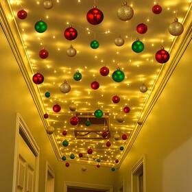 Xln-soulchen-4752 Soulchen Christmas Hallway Ceiling Decorations Set With 82 Ball Orn