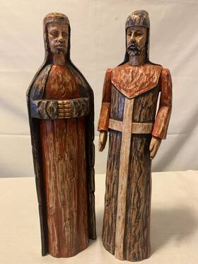 70048 Southern Living At Home Lot Of 2 Santos Wisemen Nativity Christmas Figures 14 Inch