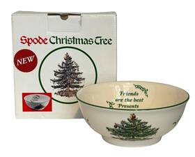Spode 092764029823 Christmas Tree Revere Bowl 5 Inch Friends Are The Best Presents