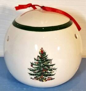1622531 Spode Christmas Tree Led Multicolor Bauble Ornament # New