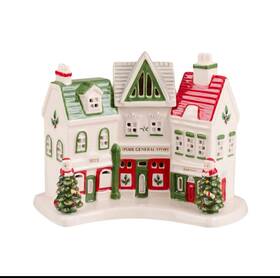 1761575 Spode Christmas Tree Village Shoppes Led Measures At 5 Inch
