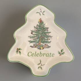30ctr538 Spode Christmas Tree Small 5 Inch Dish Trinket Tray Celebrate S3324